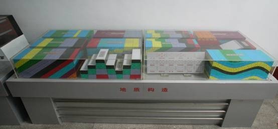 各種地質(zhì)構(gòu)造立體模型及巖石標本、巖層產(chǎn)狀模型