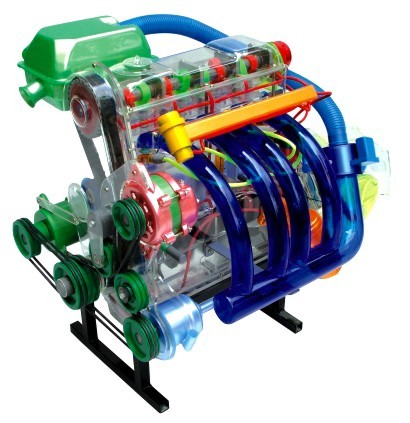 桑塔納發(fā)動(dòng)機機體解剖模型