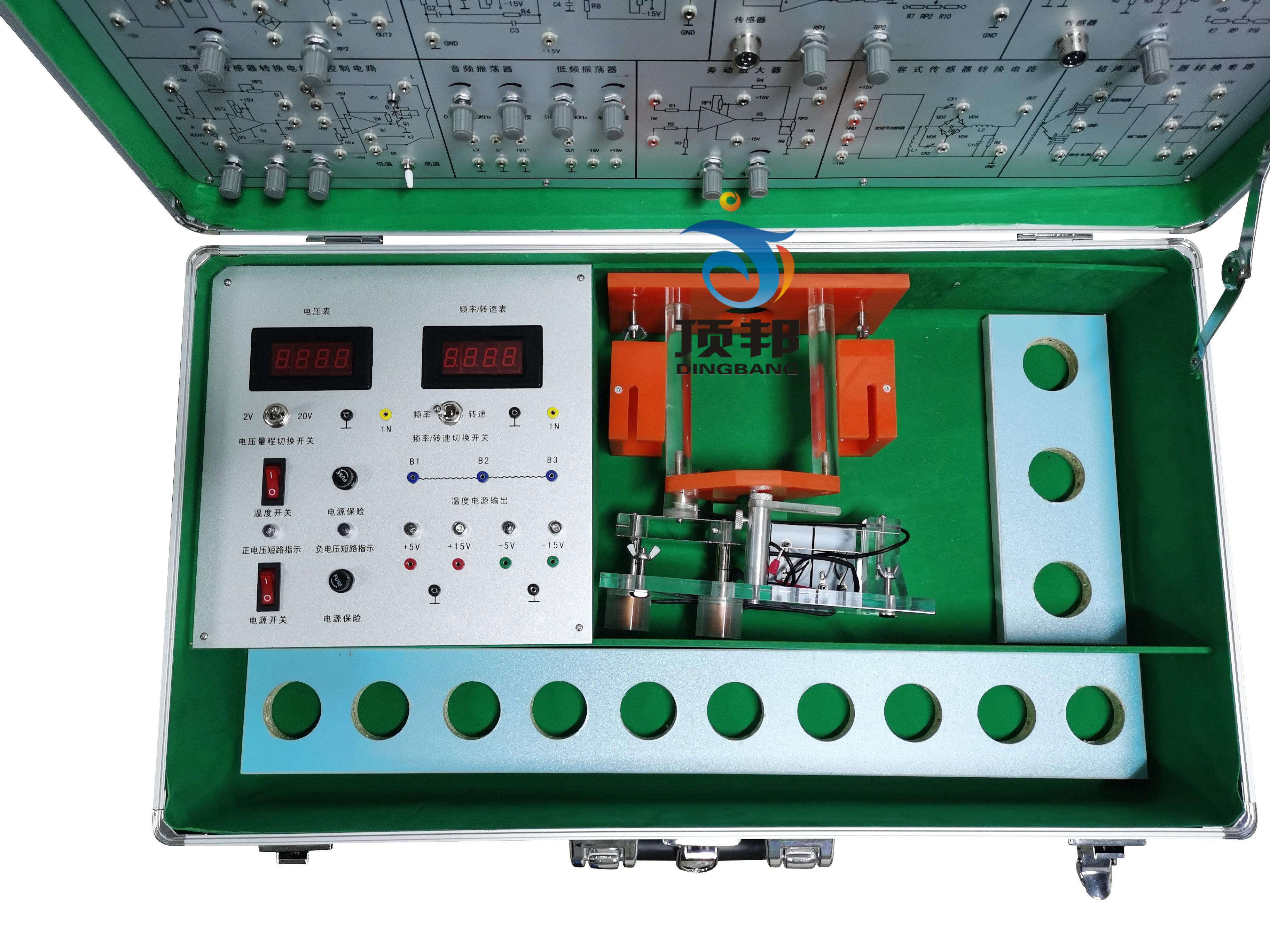 傳感器實(shí)驗(yàn)箱(22種傳感器)(圖3) 傳感器實(shí)驗(yàn)箱