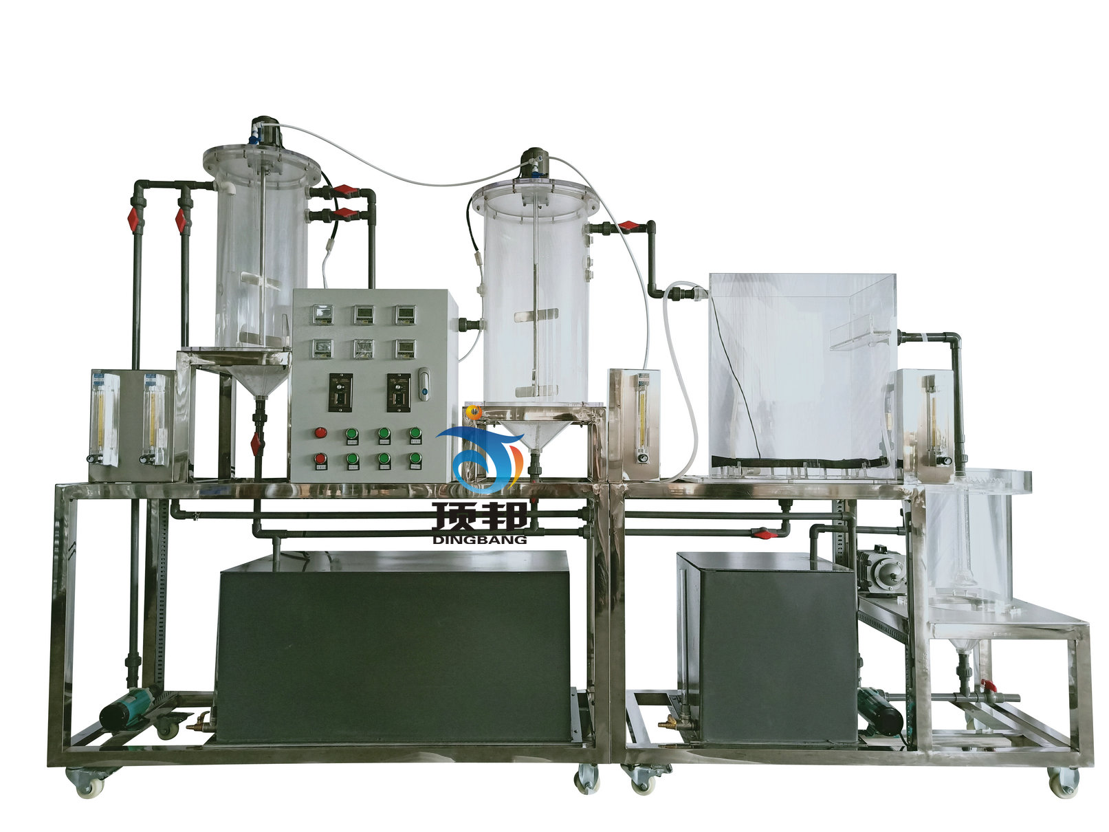 A2/O工藝城市污水處理模擬裝置,城市污水處理實(shí)驗室設備(圖1) A2/O工藝城市污水處理模擬裝置