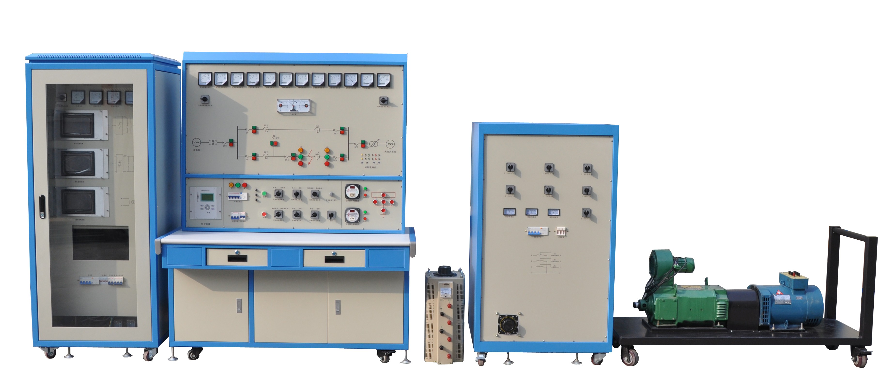 電力系統(tǒng)綜合自動化技能實訓(xùn)考核平臺,電力系統(tǒng)實訓(xùn)臺(圖1) 電力系統(tǒng)綜合自動化技能實訓(xùn)考核平臺