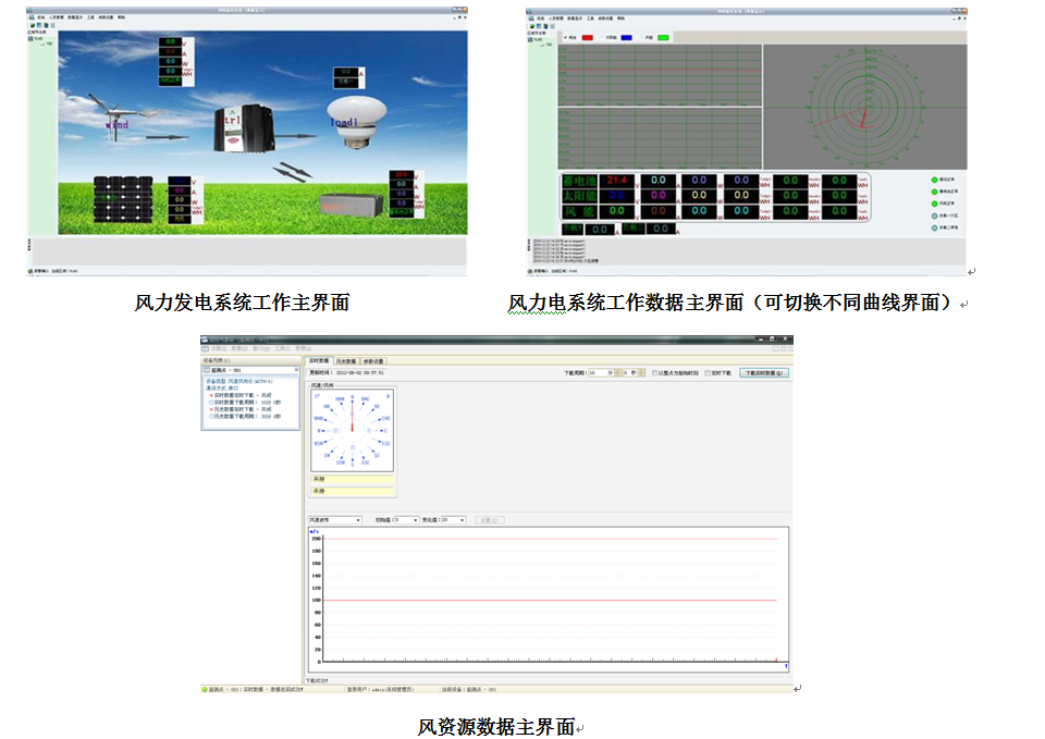 風(fēng)光儲能發(fā)電實驗實訓(xùn)系統(tǒng)(圖2) 軟件頁面