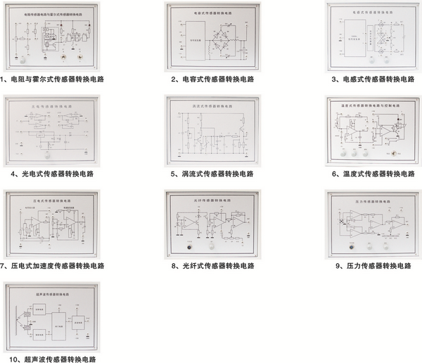 傳感器與檢測技術(shù)實驗裝置(12種傳感器)(圖4) 實驗?zāi)K