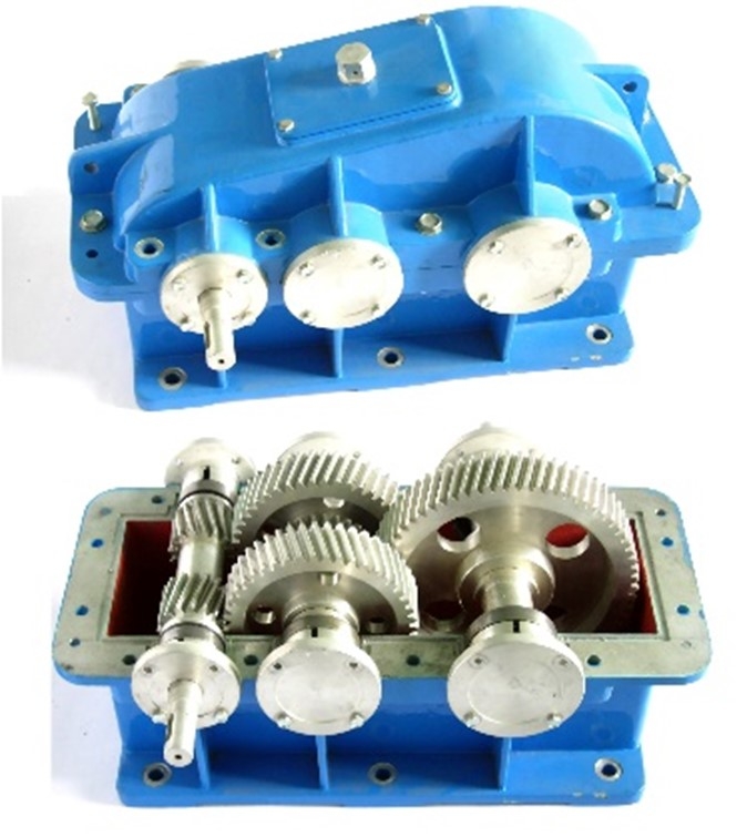 拆裝用大型減速器模型(圖2) 分流式雙級圓柱齒輪減速器